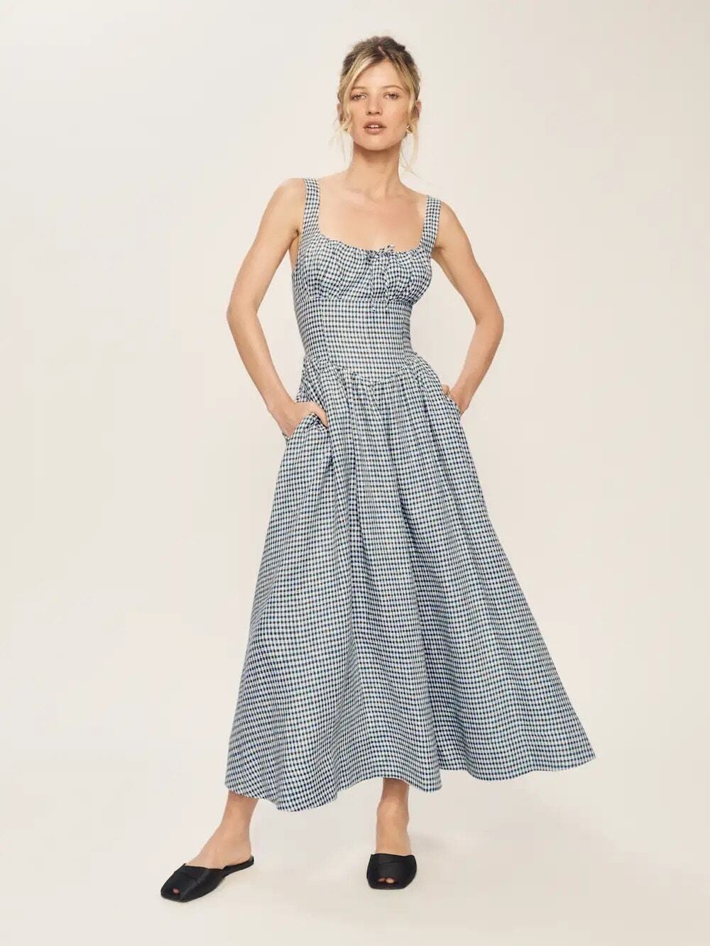 SZ 4 Reformation Balia Linen Dress NWT